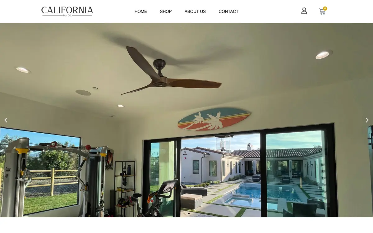 California Fan Co — e-commerce project