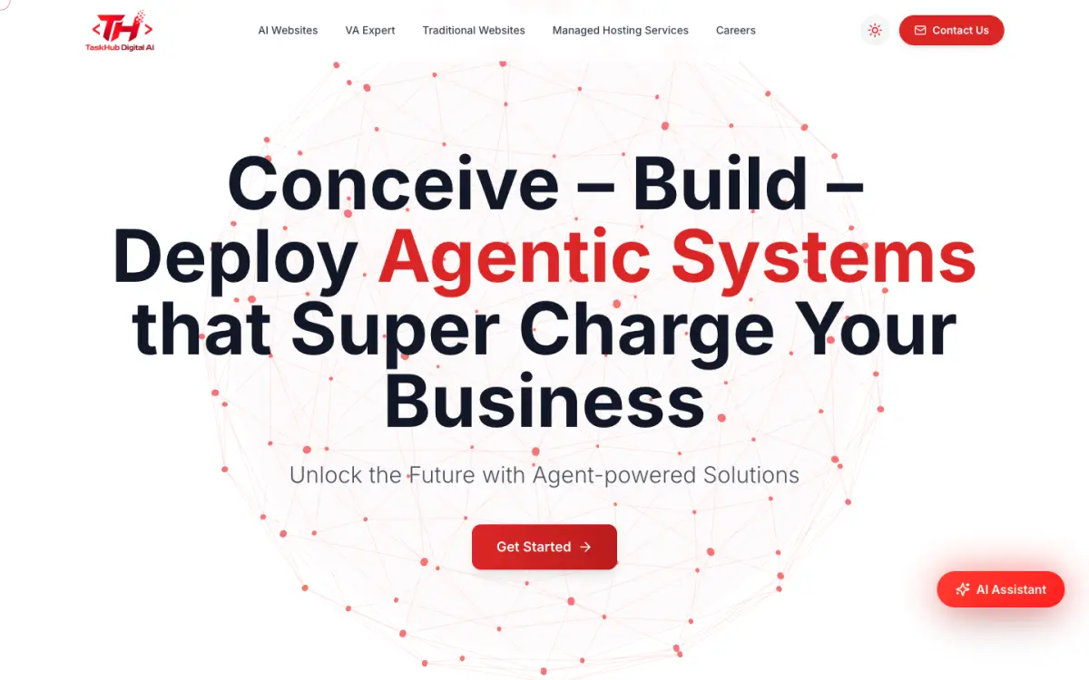 Taskhub Dijital — agency website project